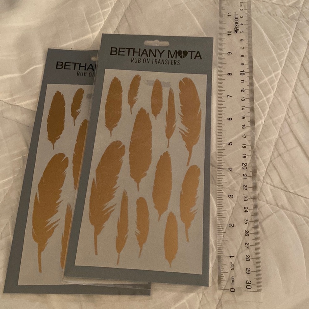 Bethany Mota rub on transfers NWT